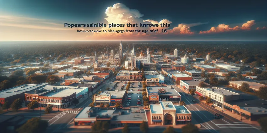 Teen working at a fast-food restaurant in Michigan