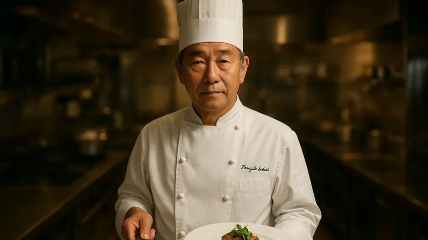 Hiroyuki Sakai portrait cooking