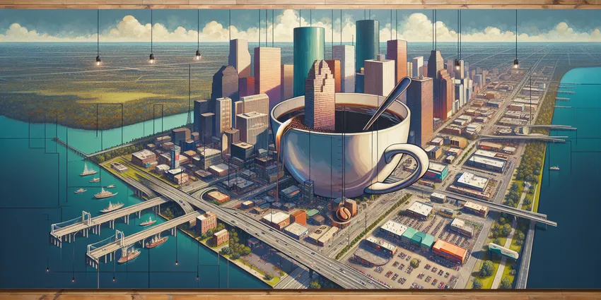 Houston barista serving coffee