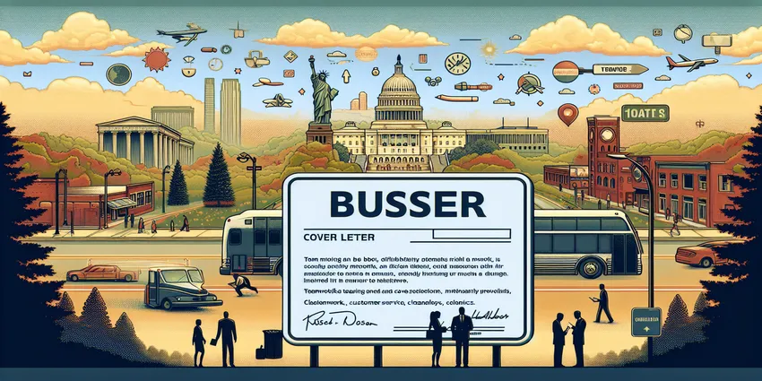 busser cover letter example image