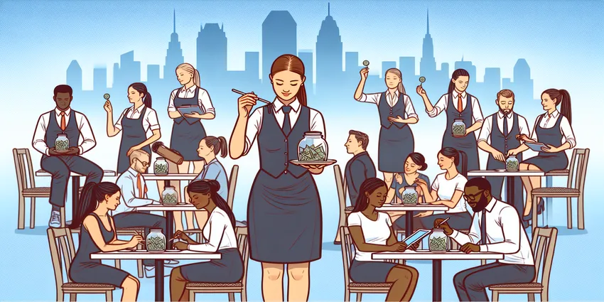 Waitress tracking and reporting tips for tax compliance