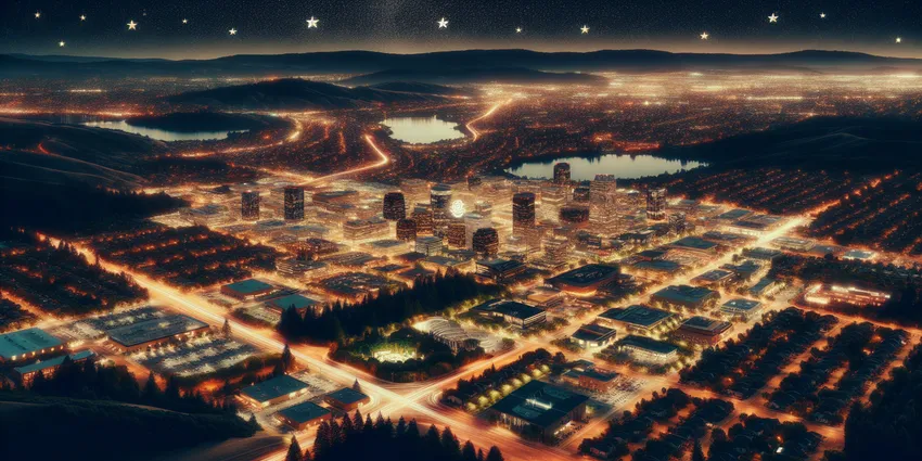 Michelin star restaurants in Cupertino cityscape