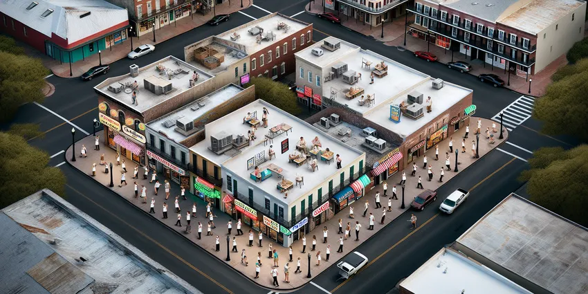 Teen working at a fast-food restaurant in New Orleans