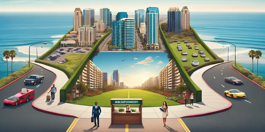 San Diego cityscape showing downtown buildings