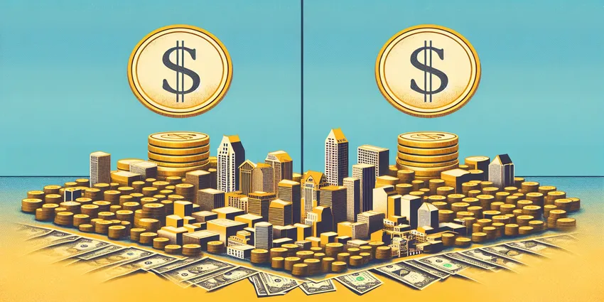 Waitress serving customers in San Diego restaurant