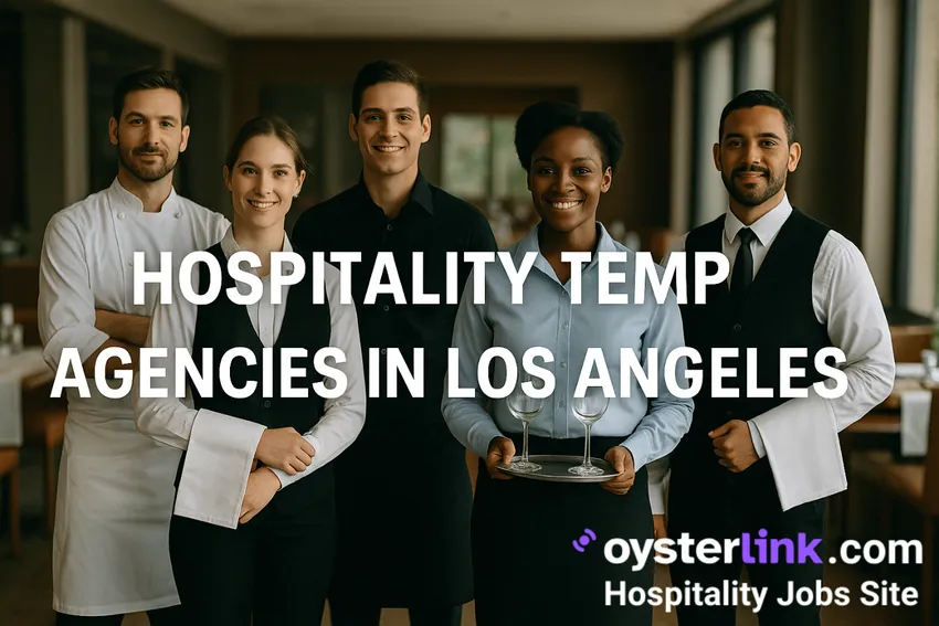 varied hospitality staff posing for photo