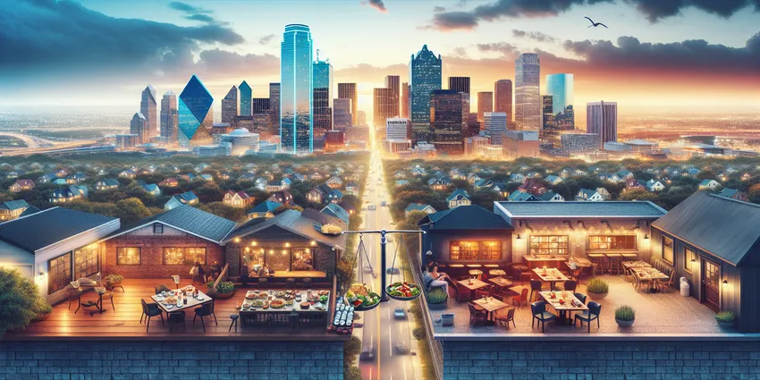 Dallas servers wage comparison and cost-of-living