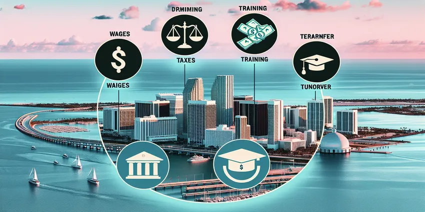 Miami waitress cost of hiring