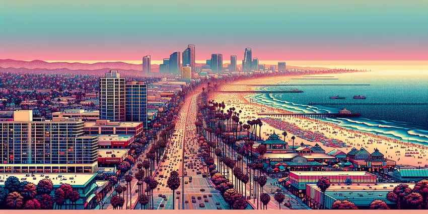 Teen working at a fast food restaurant counter in Long Beach