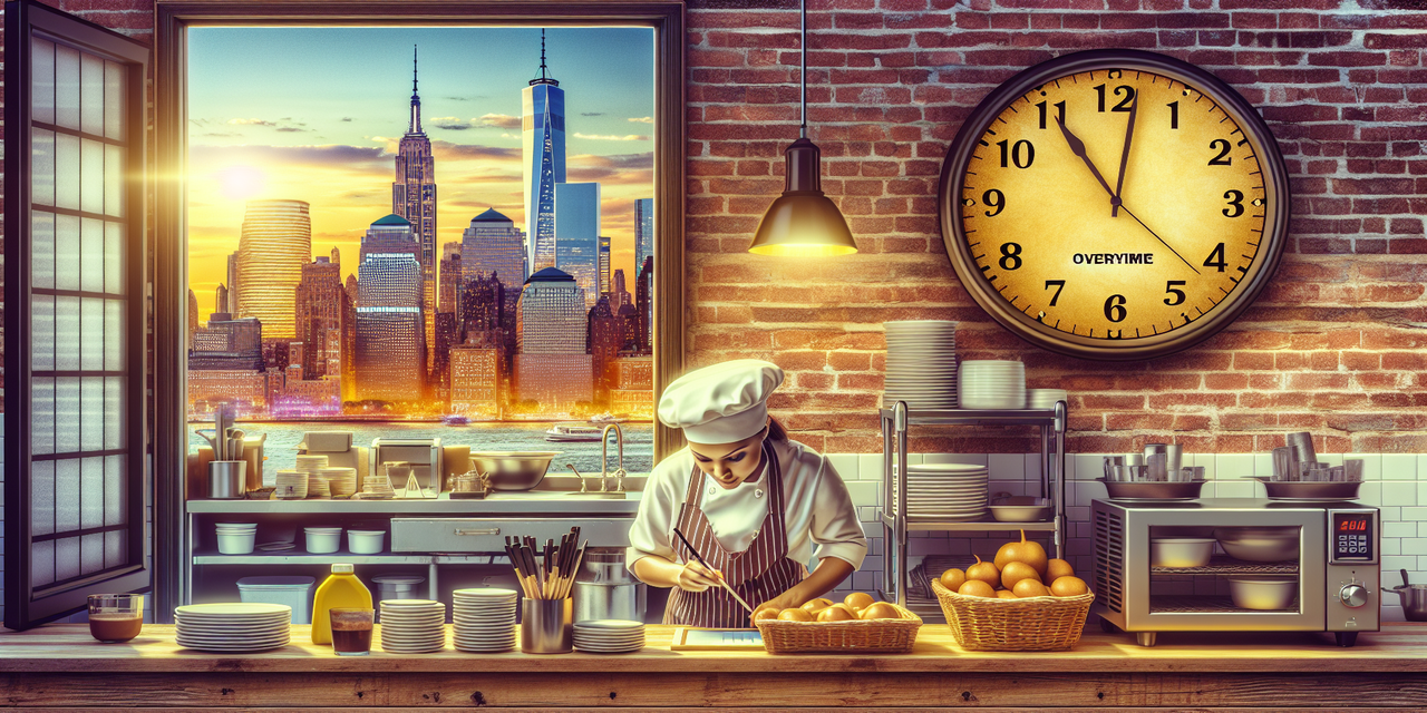 Cook overtime pay calculation under New York laws