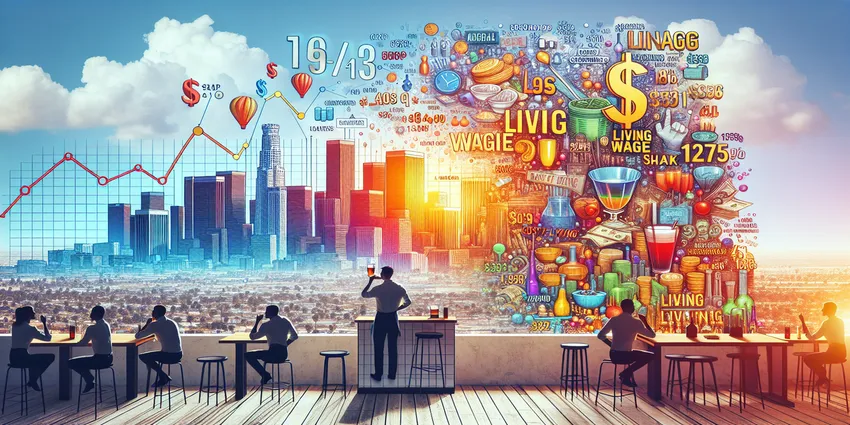 Los Angeles bartender salary and living wage comparison