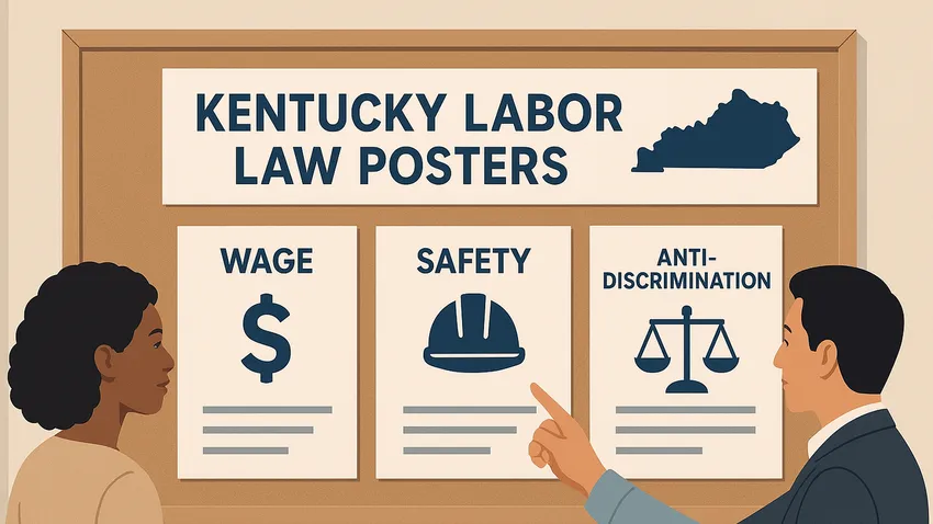 Kentucky labor law posters displayed in workplace
