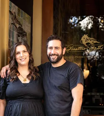 Co-owners of Quattro Gatti Ristorante e Pizzeria