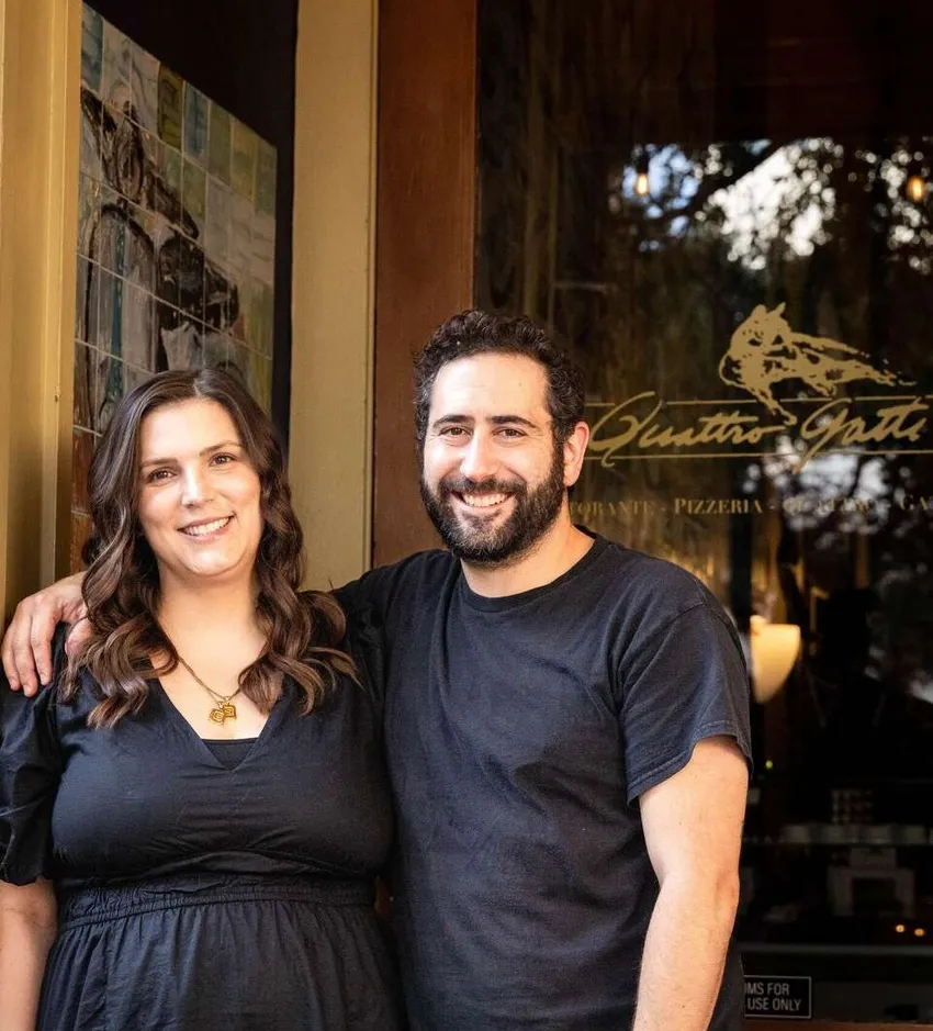 Co-owners of Quattro Gatti Ristorante e Pizzeria