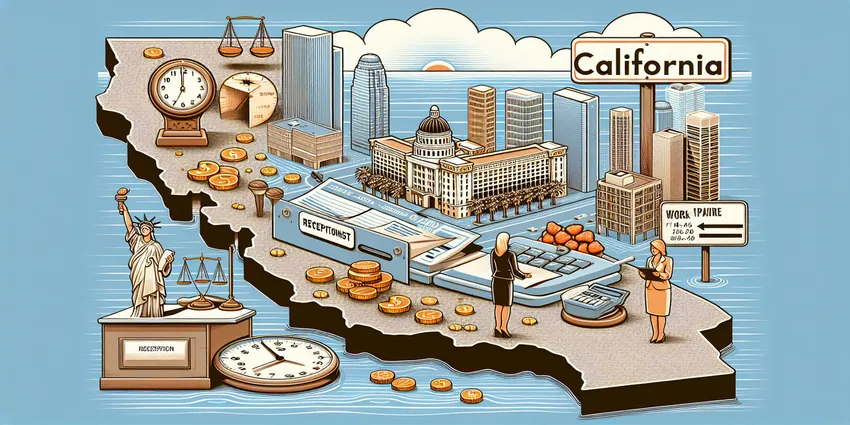Receptionist overtime pay calculation in California