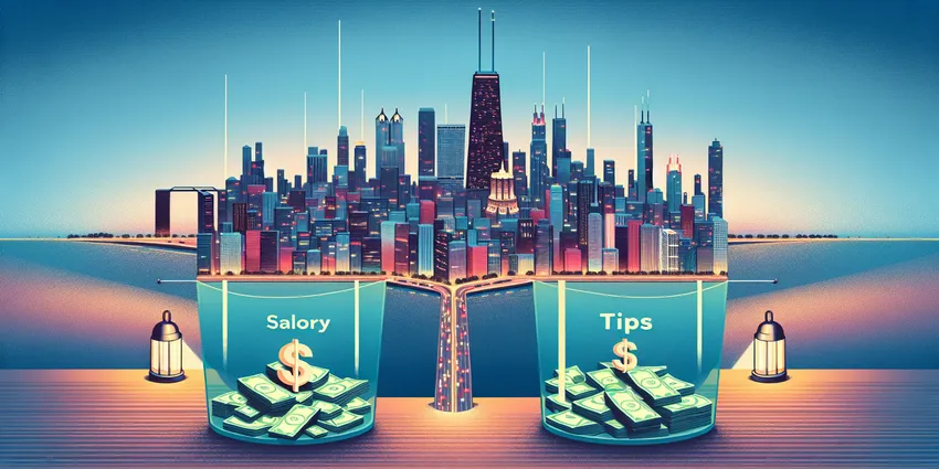 Chicago bartender serving drinks