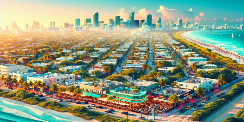 Miami brunch spots waterfront buffet