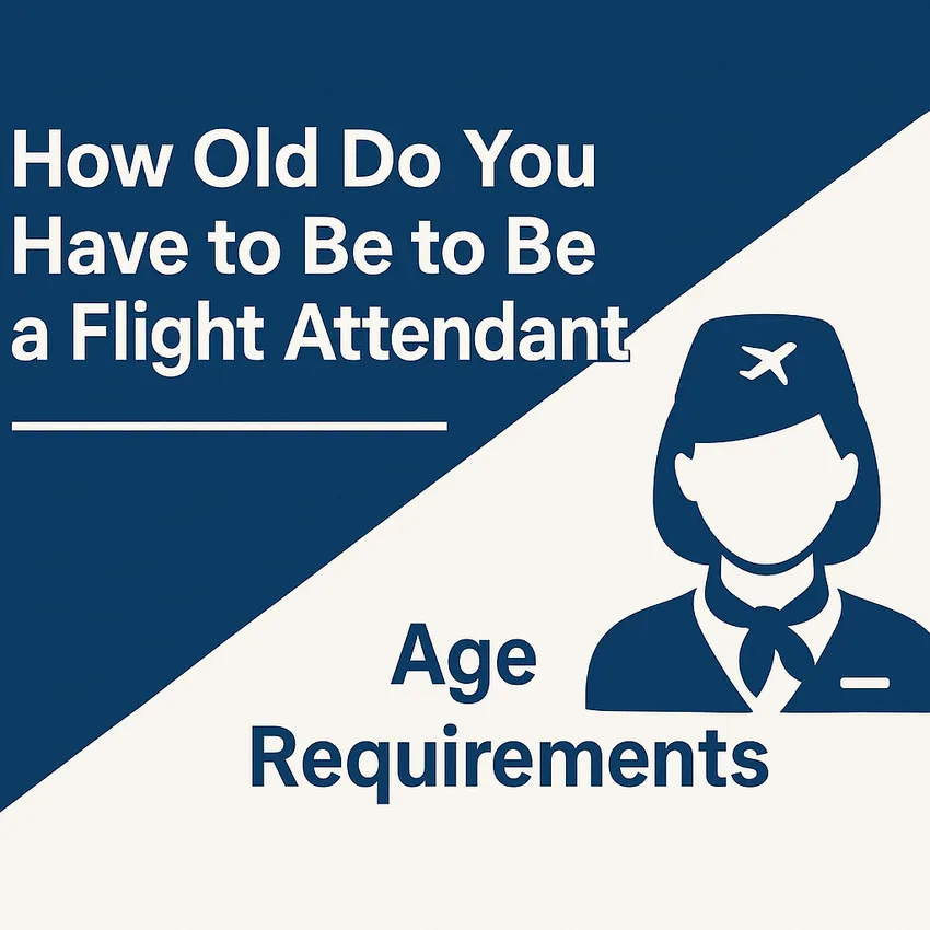 how old to be a flight attendant vector