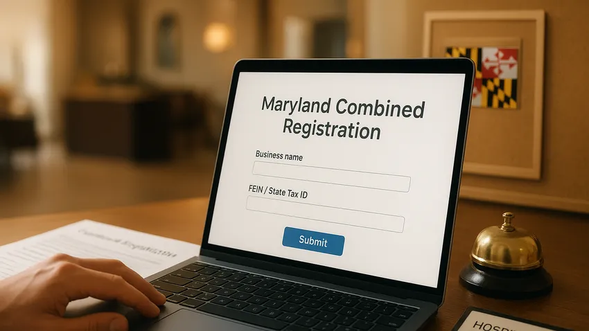 Maryland Combined Registration application form