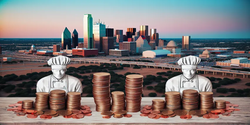 Dishwasher recipient washing dishes in restaurant kitchen