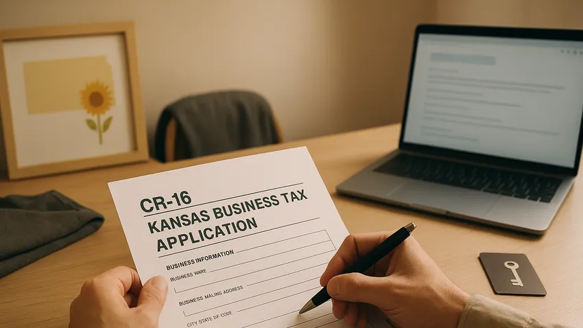 Kansas State Tax ID application form