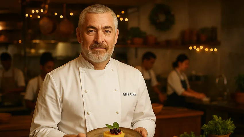Portrait of Alex Atala, Brazilian chef known for Amazonian cuisine