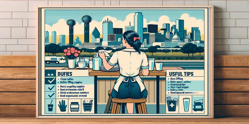 busser in dallas restaurant