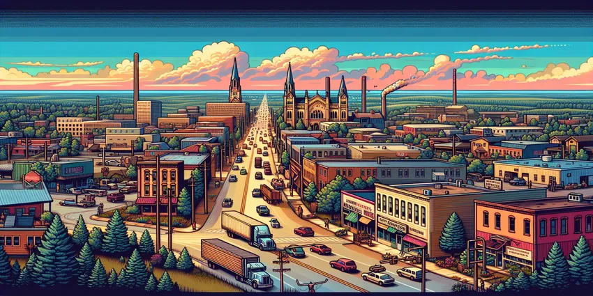 Teen working at fast-food restaurant