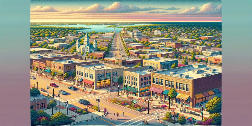 Happy teen working at fast food restaurant in Aurora