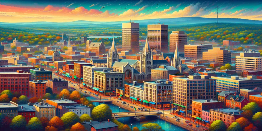 Teen working at a fast food restaurant in Worcester, MA