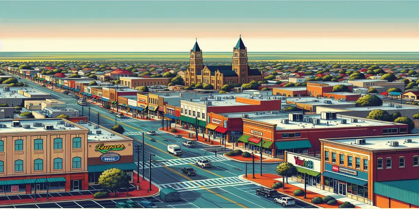 fast food restaurant worker with cash register in Mansfield