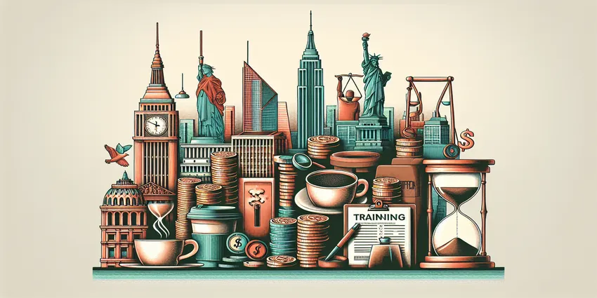 Barista preparing coffee at NYC café