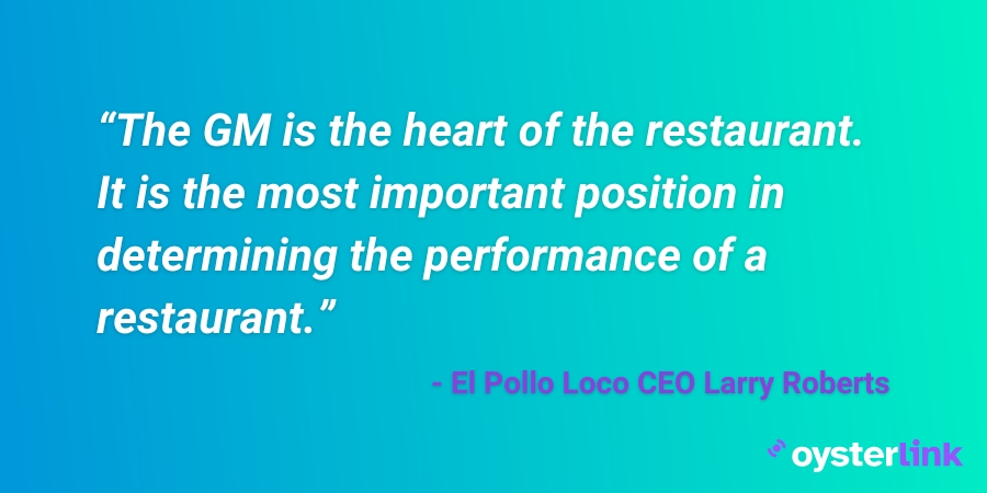 A quote by El Pollo Loco CEO Larry Roberts that says 