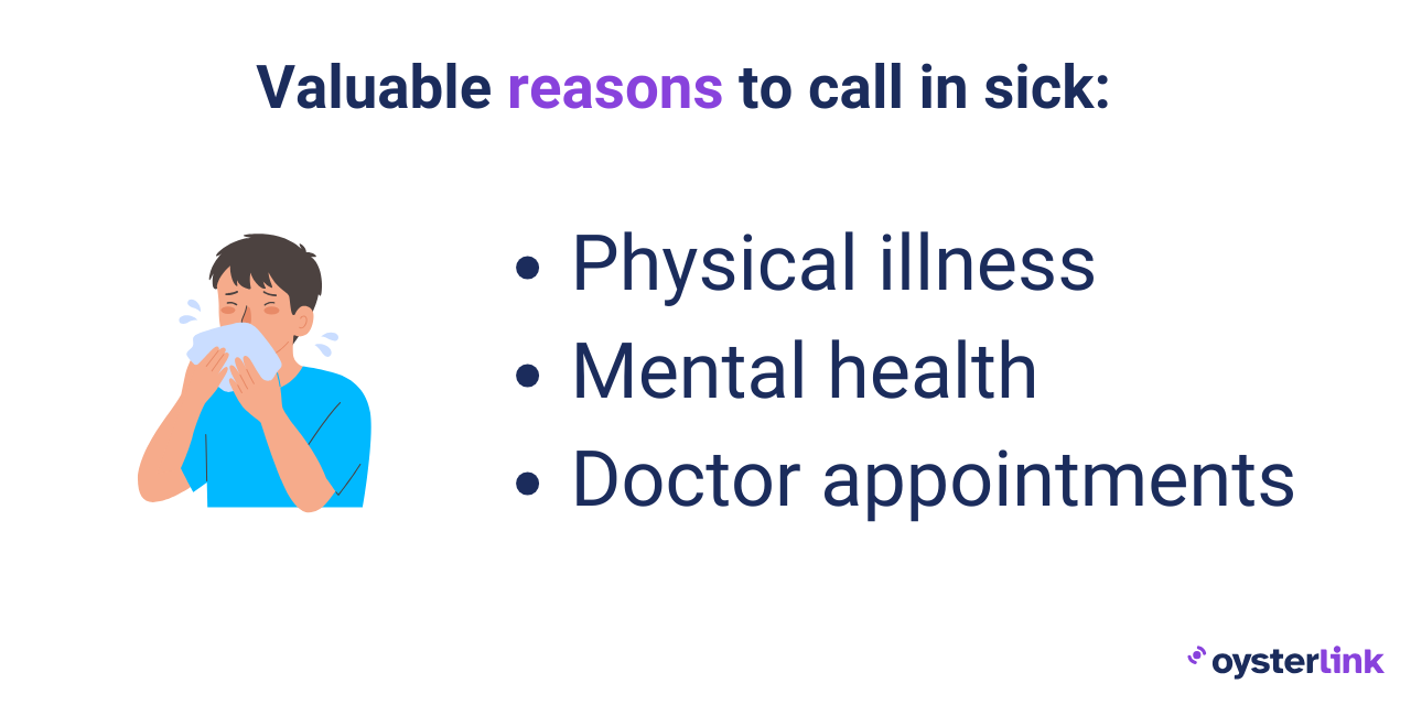 The list of valuable reasons to call in sick