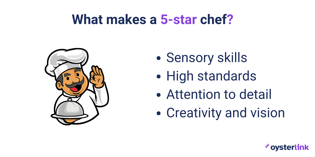 The list of 5-star chef qualities