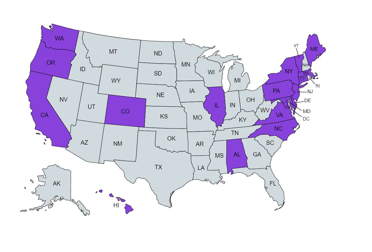 U.S. states that banned the salary history question