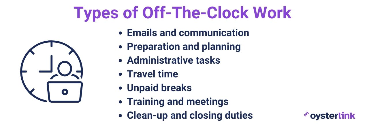 Types of off-the-clock work
