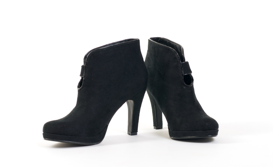 A pair of black ankle boots