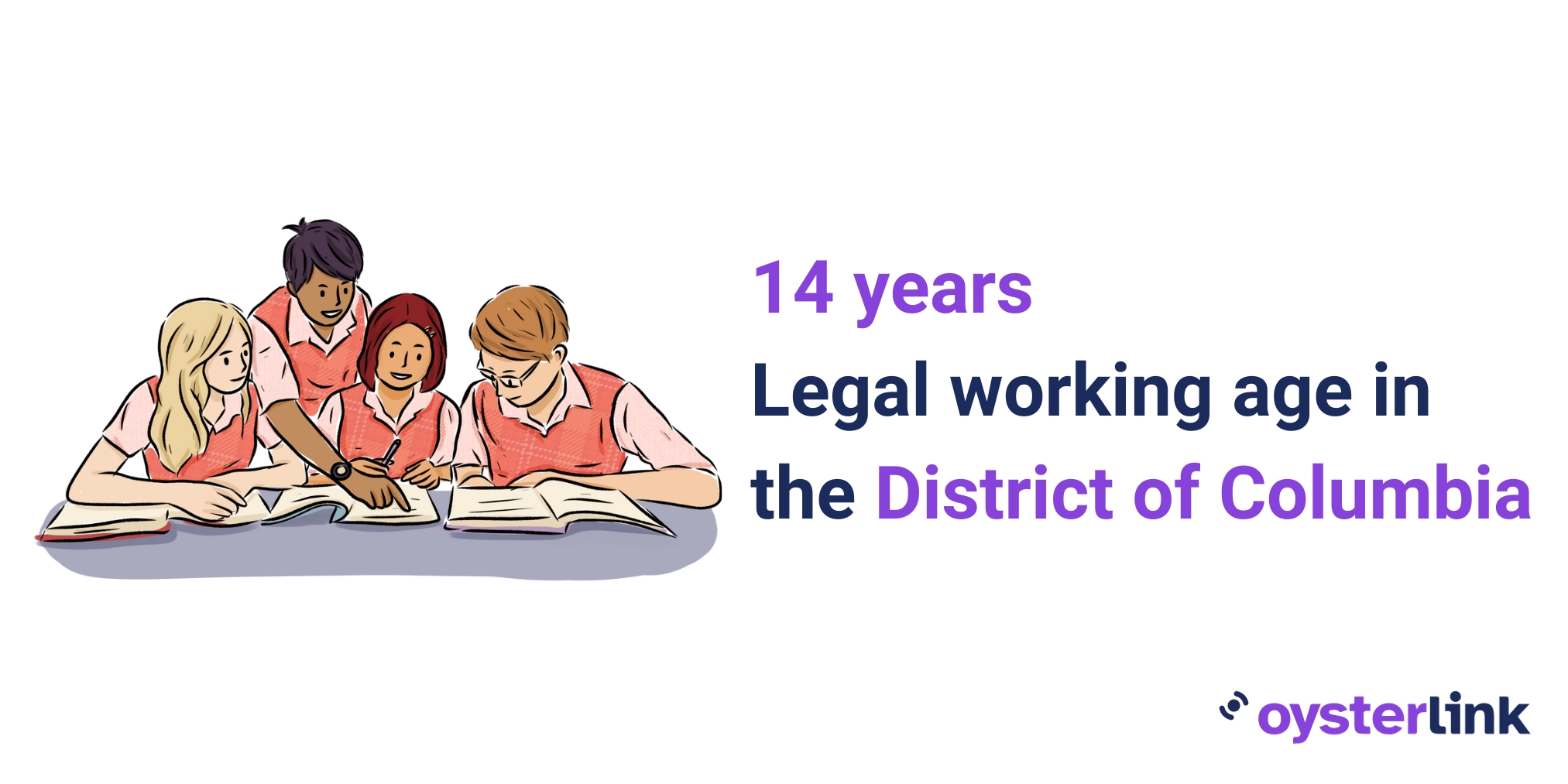14 years of age is the legal working age in Washington D.C.