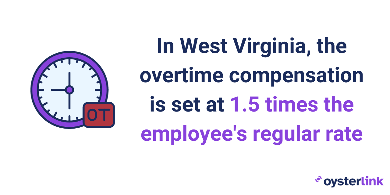 Most hourly employees in the state are entitled to receive overtime pay of 1.5 times their regular hourly wage