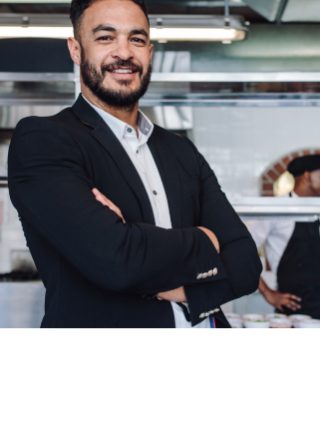 A businessman in a suit