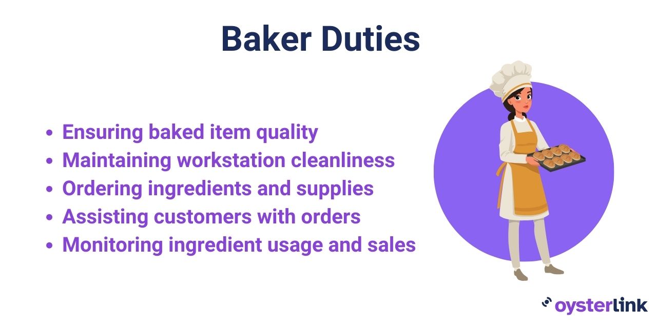 Baker duties list