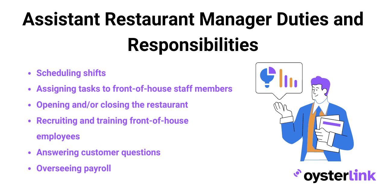 Assistant restaurant manager duties and responsibilities