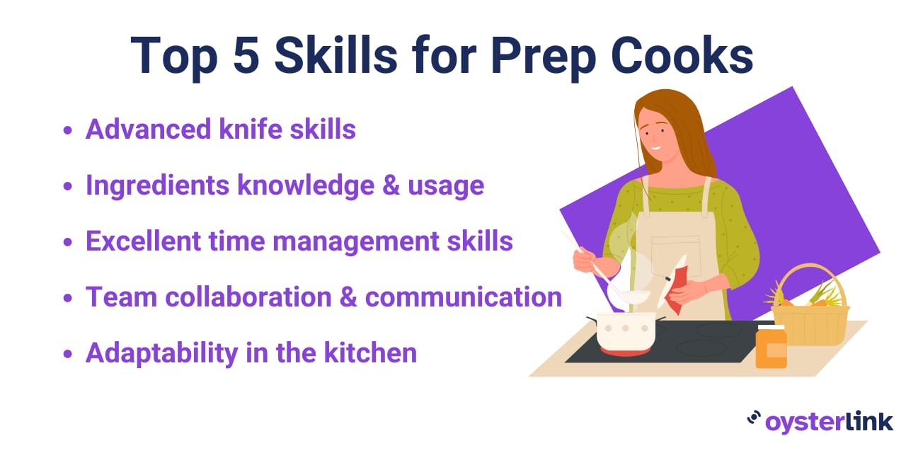 Top 5 Skills for Prep Cooks