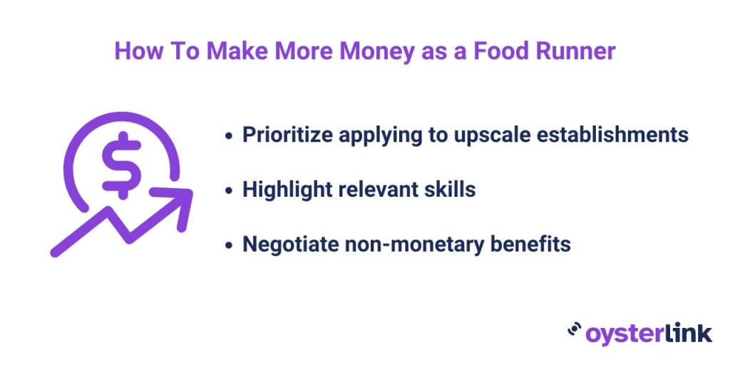 how to make more money as a food runner