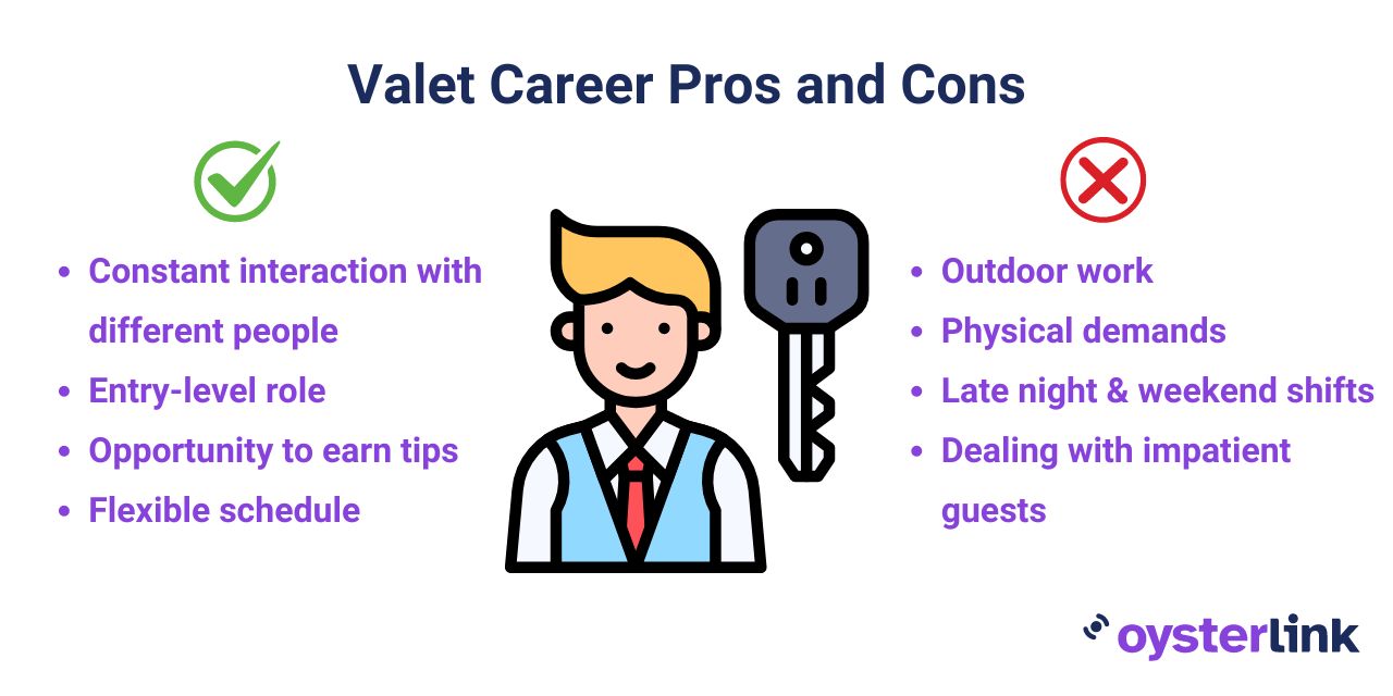 Valet career pros & cons