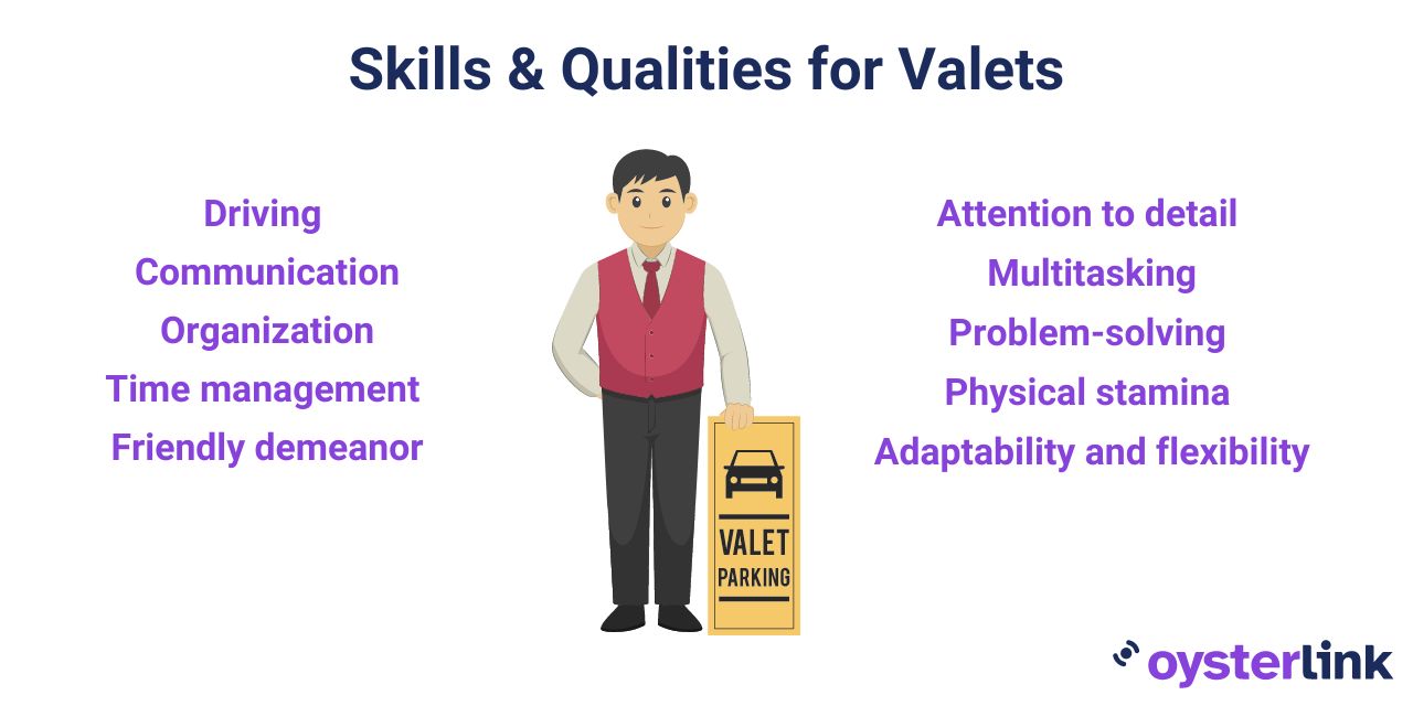 skills & qualities for Valets