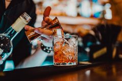 bartender pouring drink