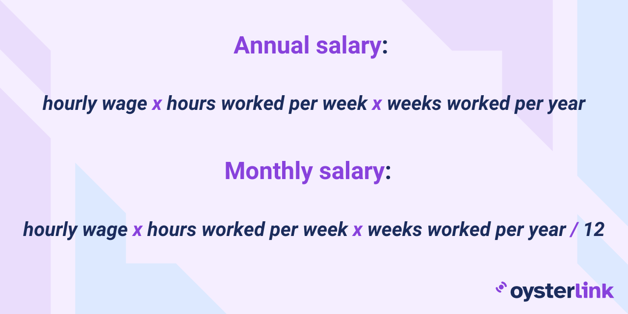 how to compute Annual and Monthly Salary