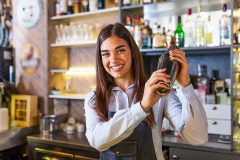 bartender shaking shaker